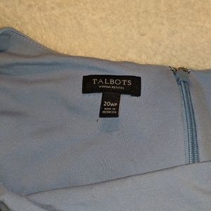 Talbots asymmetrical neckline dress 20WP